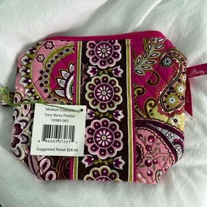 Vera Bradley - medium cosmetic bag -  Very Berry Paisley